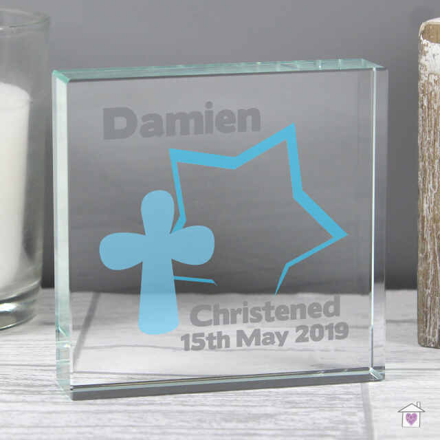 Personalised Star Cross Large Crystal Token - Image 3