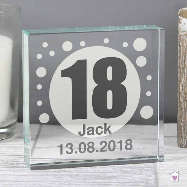 Personalised Spots Age Large Crystal Token