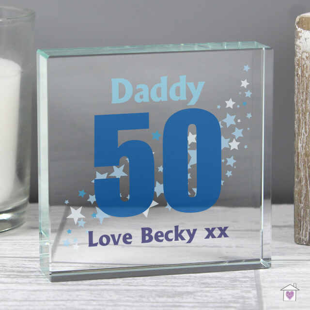 Personalised Stars Age Large Crystal Token