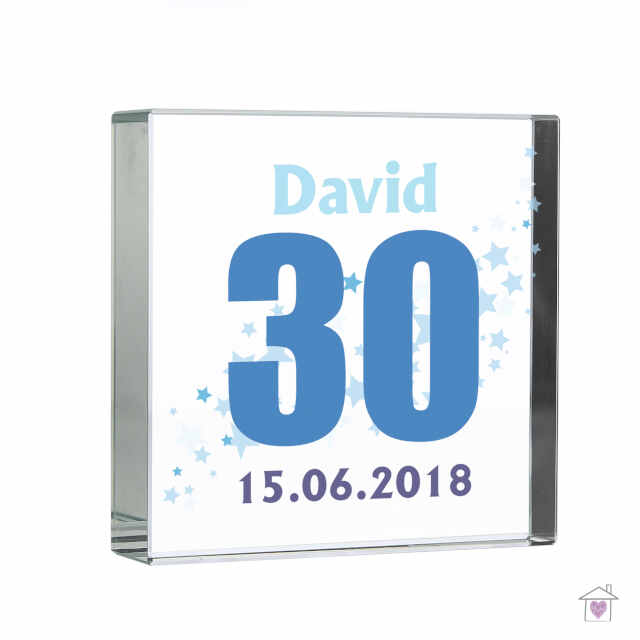 Personalised Stars Age Large Crystal Token - Image 2