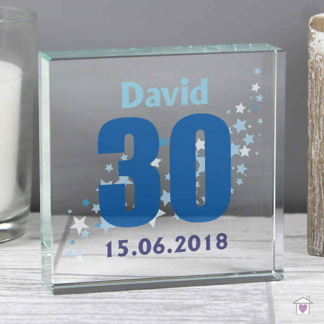 Personalised Stars Age Large Crystal Token - Image 3
