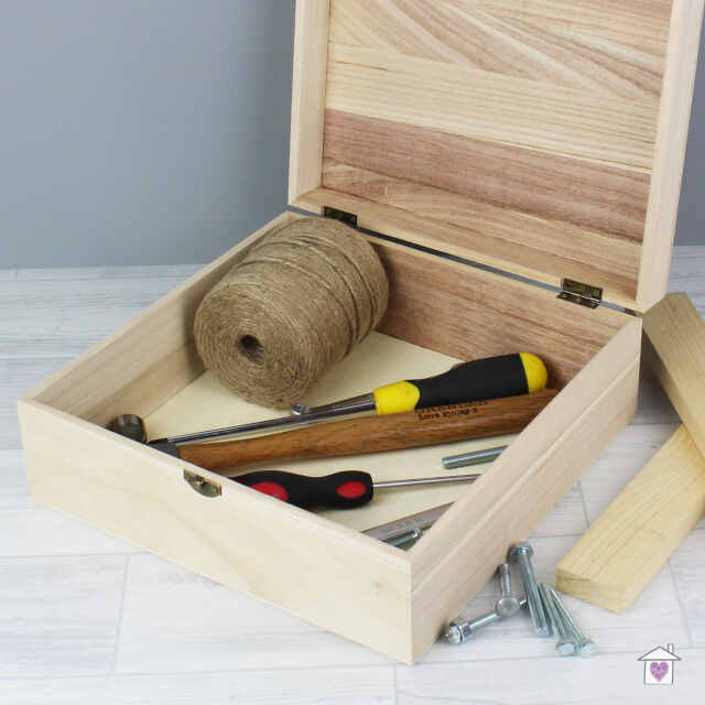 Personalised Box of Man Crap Large Wooden Keepsake Box - Image 3