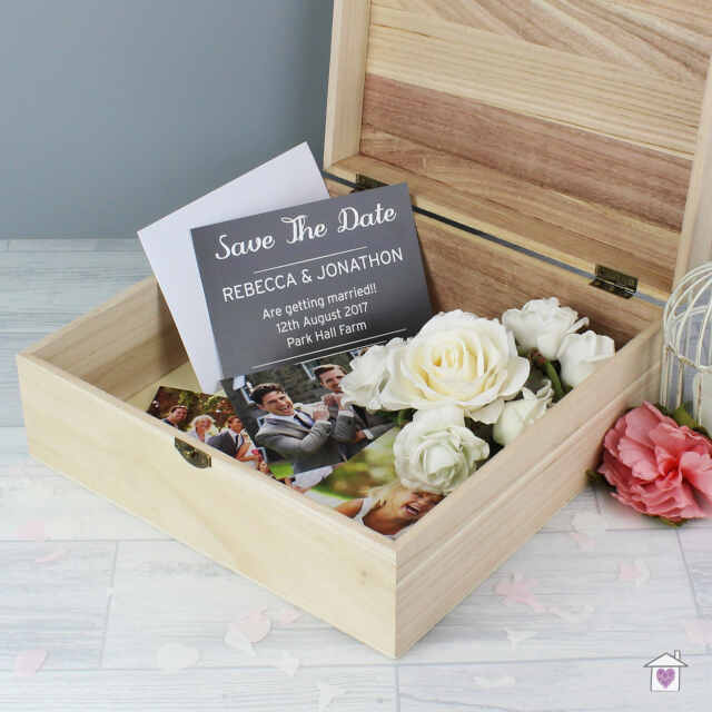 Personalised Floral Large Wooden Keepsake Box - Image 8