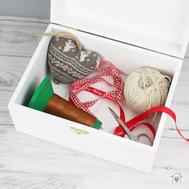 Personalised Floral Wishes White Wooden Keepsake Box - Image 8