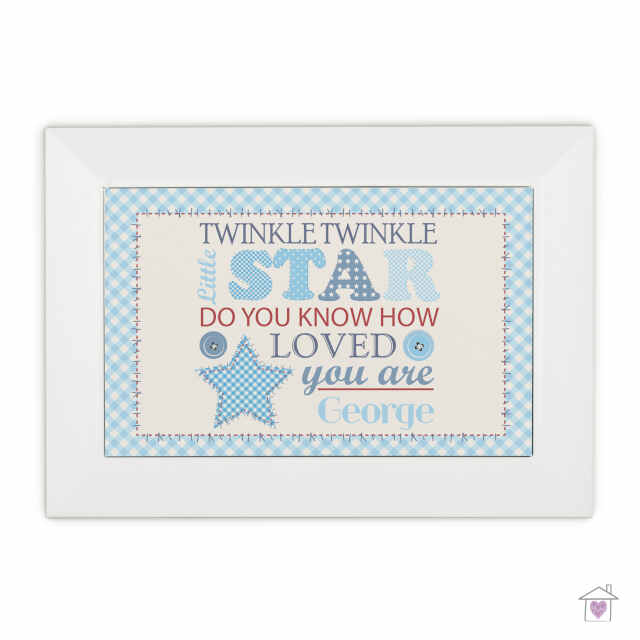 Personalised Twinkle Boys White Keepsake Box - Image 2