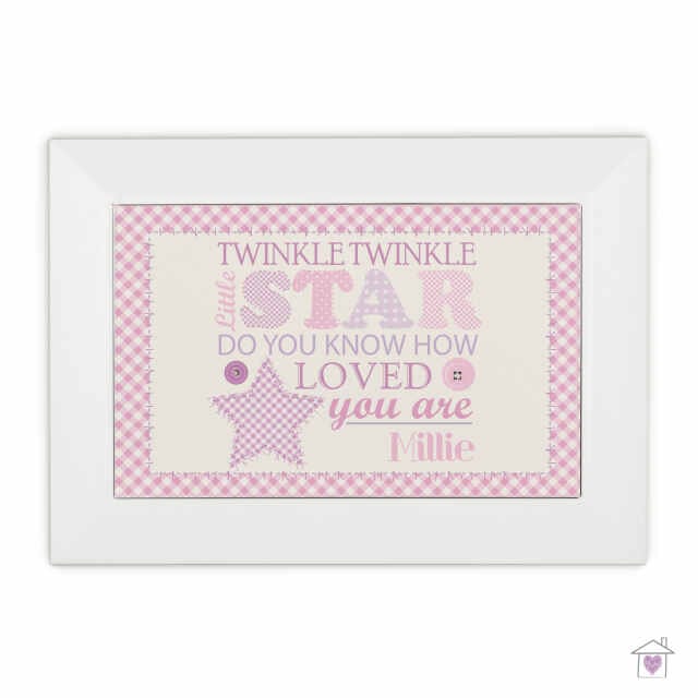 Personalised Twinkle Girls White Keepsake Box - Image 2