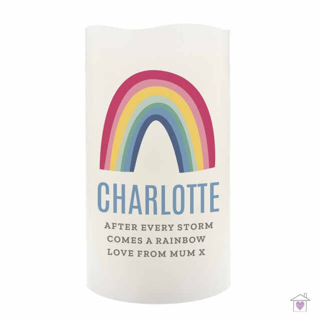 Personalised Rainbow LED Candle - Image 2
