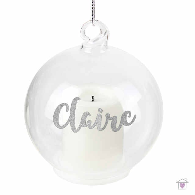 Personalised Christmas LED Candle Bauble - Image 2