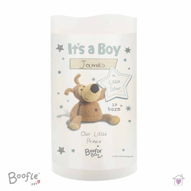 Personalised Boofle It's a Boy Nightlight LED Candle - Image 2