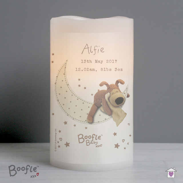Personalised Boofle Baby Nightlight LED Candle - Image 4