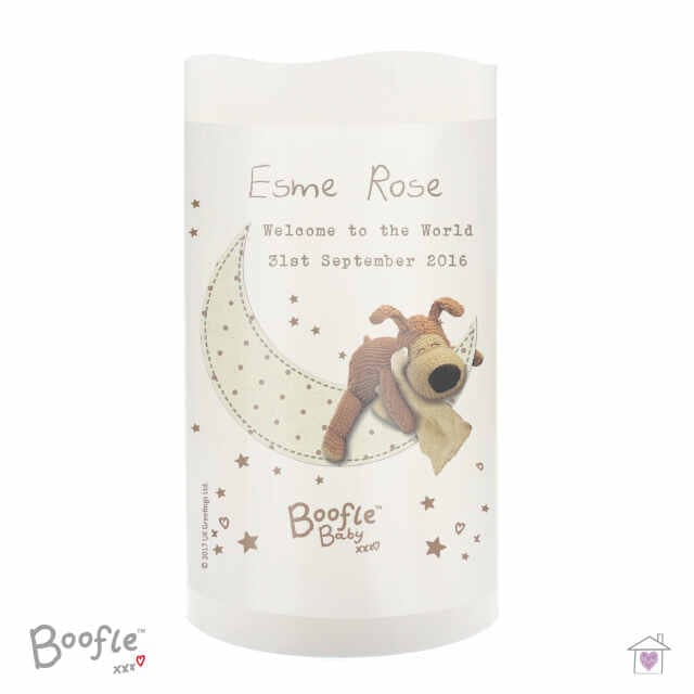 Personalised Boofle Baby Nightlight LED Candle - Image 5