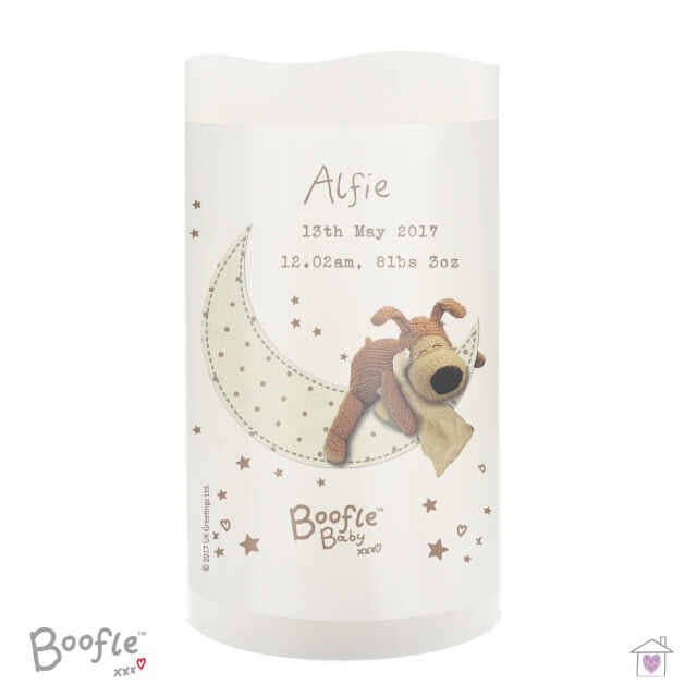 Personalised Boofle Baby Nightlight LED Candle - Image 6