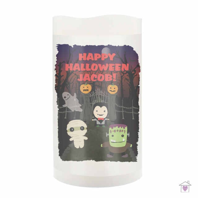 Personalised Halloween LED Candle - Image 2