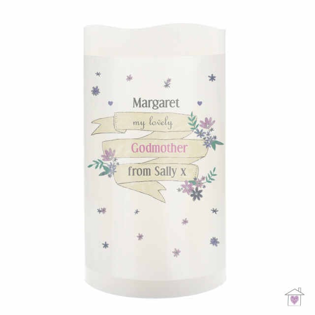 Personalised Garden Bloom LED Candle - Image 2