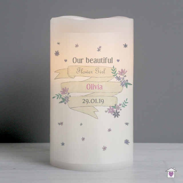 Personalised Garden Bloom LED Candle - Image 3