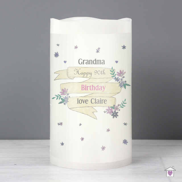Personalised Garden Bloom LED Candle - Image 4