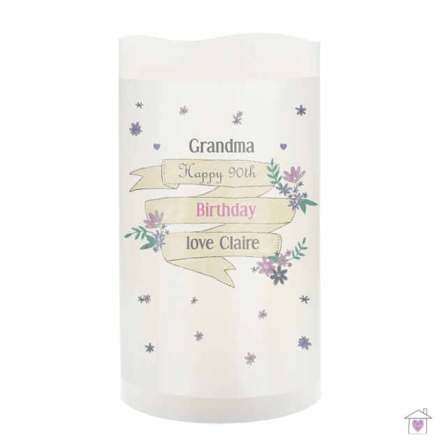 Personalised Garden Bloom LED Candle - Image 6
