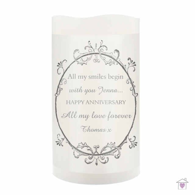 Personalised Ornate Frame LED Candle - Image 2