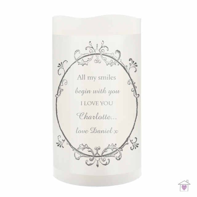 Personalised Ornate Frame LED Candle - Image 4