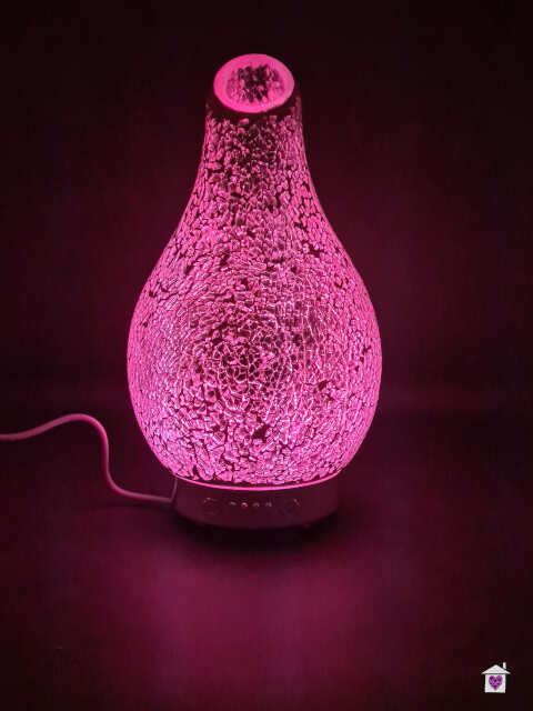 Colour Changing Desire Aroma Humidifier Diffuser - Silver Mosaic - Image 10