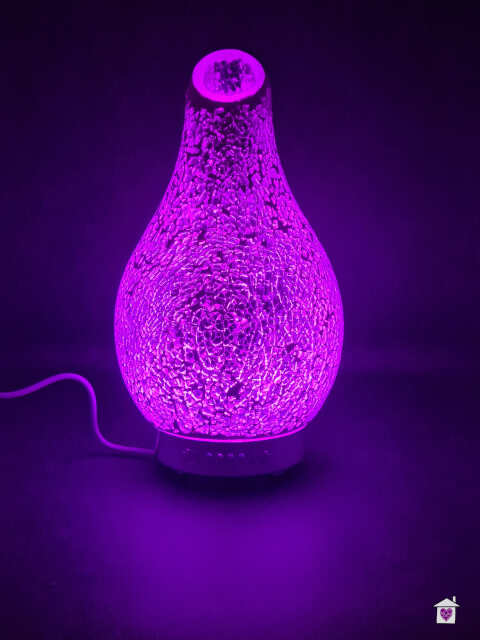Colour Changing Desire Aroma Humidifier Diffuser - Silver Mosaic - Image 4