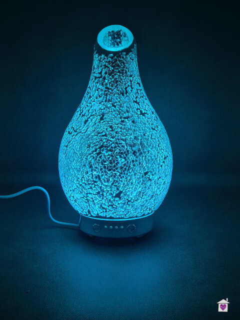 Colour Changing Desire Aroma Humidifier Diffuser - Silver Mosaic - Image 6