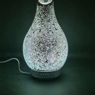 Colour Changing Desire Aroma Humidifier Diffuser - Silver Mosaic