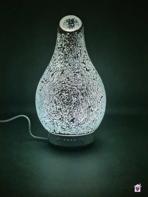 Colour Changing Desire Aroma Humidifier Diffuser - Silver Mosaic