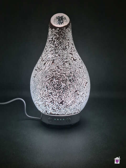 Colour Changing Desire Aroma Humidifier Diffuser - Silver Mosaic - Image 9