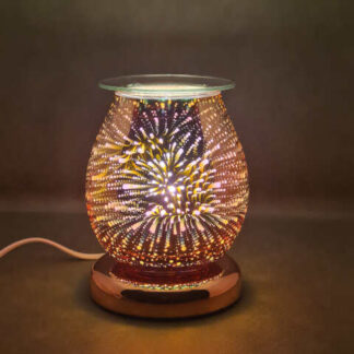 Aroma Touch Sensitive Round Lamp - Fireworks (Rosegold Base)