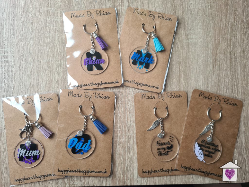 Personalised Handmade Name Keyring