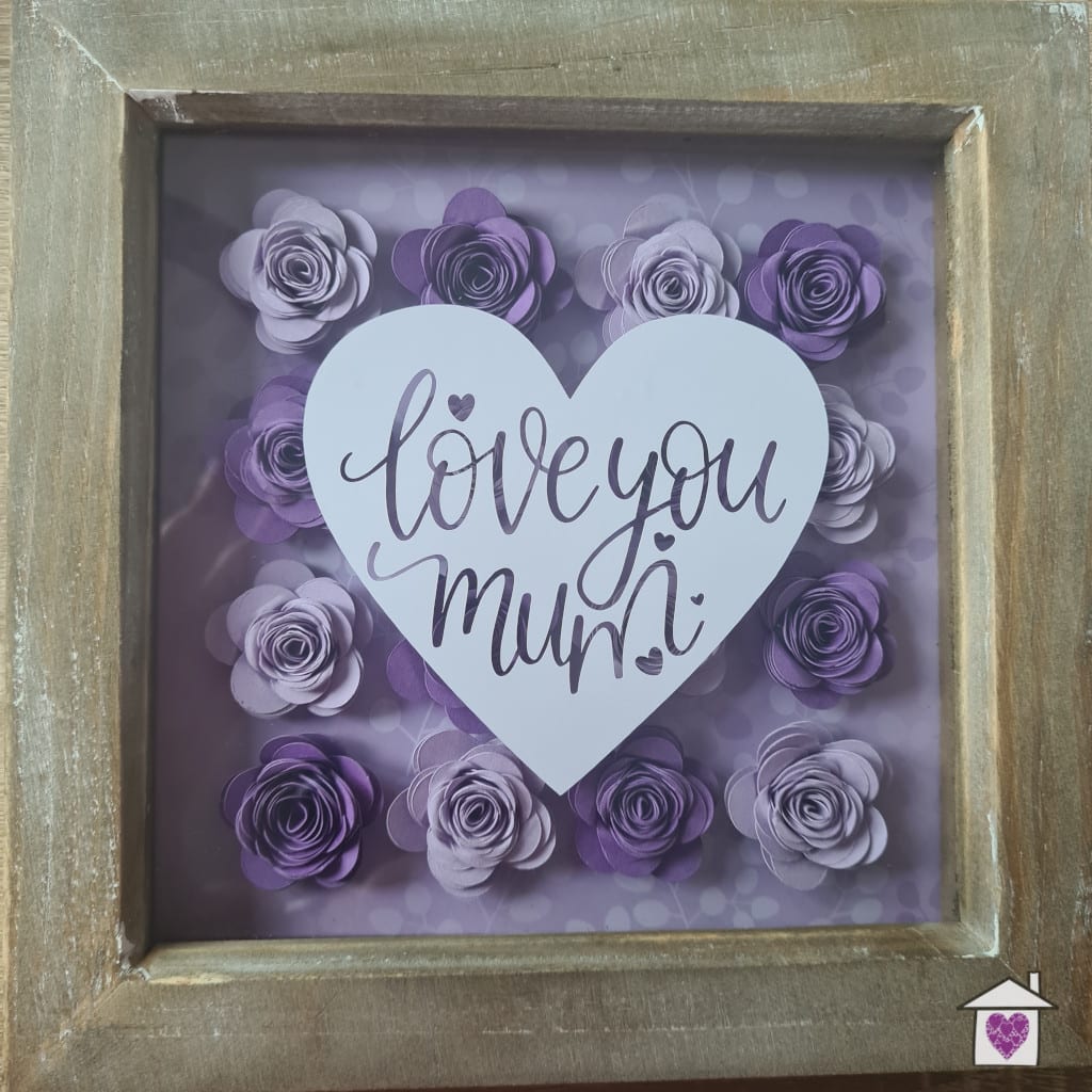 love you Rustic Shadow Box Frame - Image 2