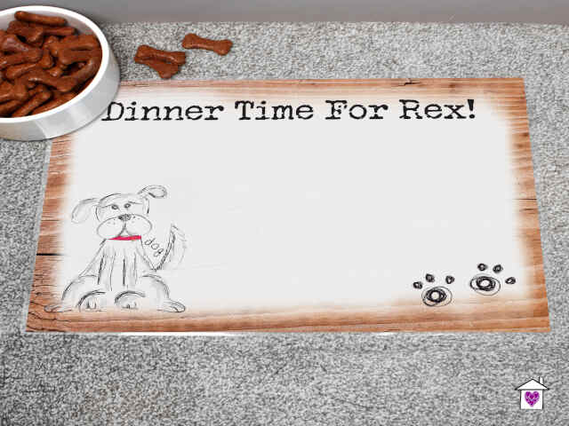 Personalised Scribble Dog Placemat