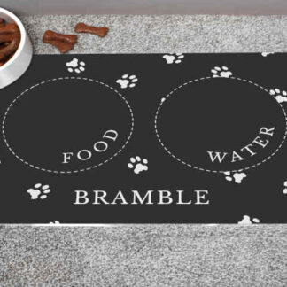 Personalised Black Pet Placemat