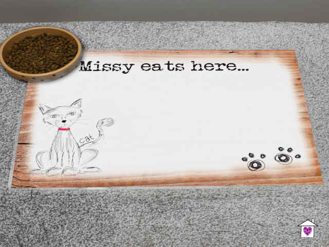 Personalised Scribble Cat Placemat