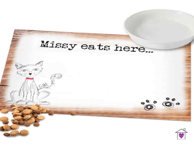Personalised Scribble Cat Placemat - Image 2