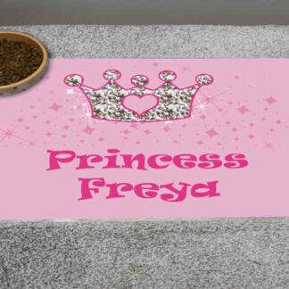Personalised Pink Princess Pet Placemat