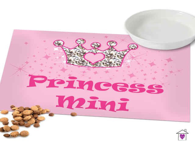 Personalised Pink Princess Pet Placemat - Image 2
