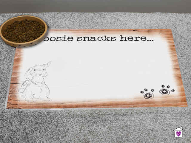 Personalised Scribble Bunny Placemat