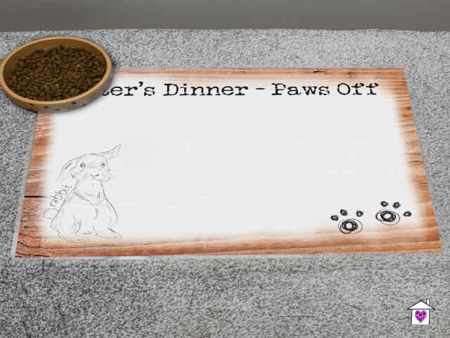 Personalised Scribble Bunny Placemat - Image 3