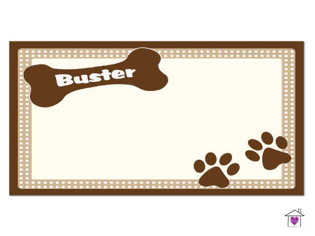 Personalised Brown Dotty Dog Placemat - Image 4