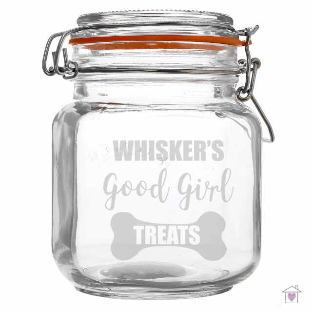 Personalised Good Girl Treats Glass Kilner Jar - Image 5