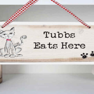 Personalised Cat Wooden Sign