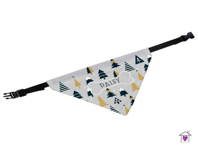 Personalised Christmas Tree Dog Bandana - Image 2
