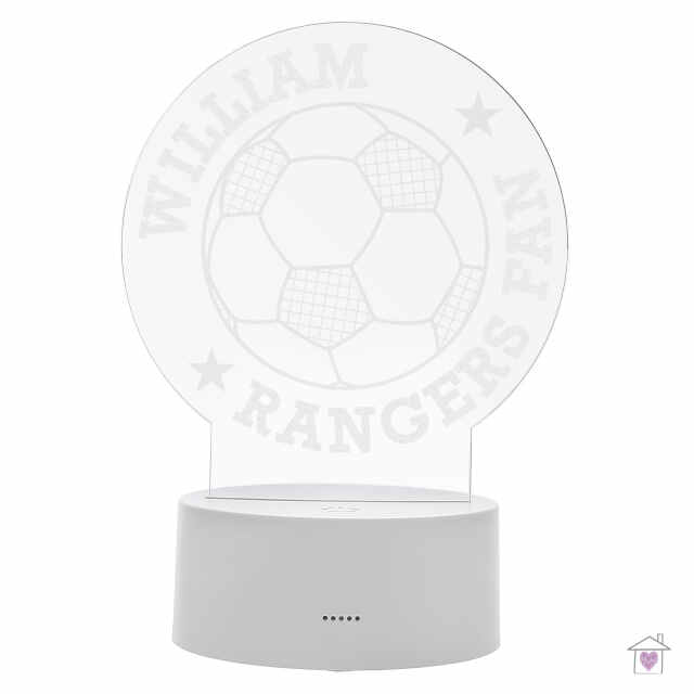 Personalised Football LED Colour Changing Desk Night Light - Image 6