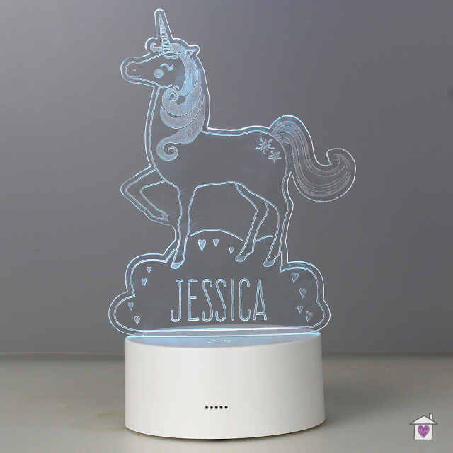 Personalised Unicorn LED Colour Changing Night Light - Image 4