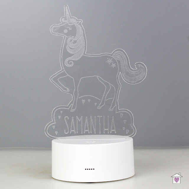 Personalised Unicorn LED Colour Changing Night Light - Image 10