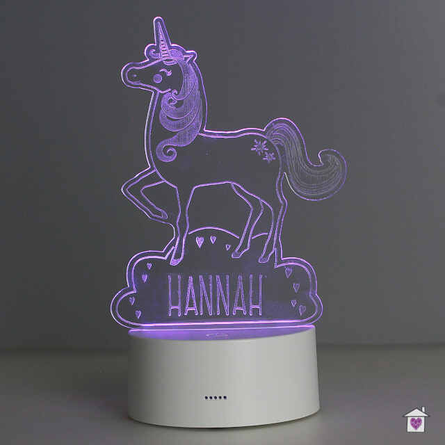 Personalised Unicorn LED Colour Changing Night Light - Image 11