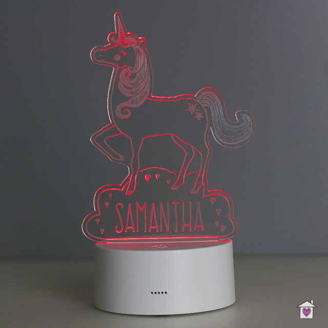 Personalised Unicorn LED Colour Changing Night Light - Image 12