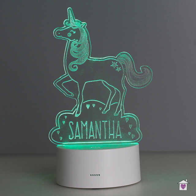 Personalised Unicorn LED Colour Changing Night Light - Image 13
